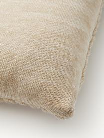 Housse de coussin 45x45 grosse maille Adyna, 100 % polyacrylique, Beige, larg. 45 x long. 45 cm