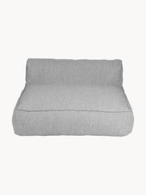 Chaise longue d'extérieur Grow, Tissu gris clair, larg. 130 x prof. 145 cm