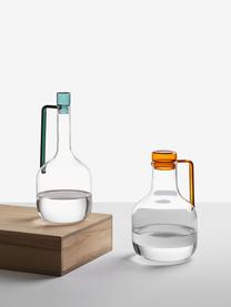 Pichet à eau artisanal Liberta, 1,9 L, Verre borosilicate, Transparent, orange, 1,9 L