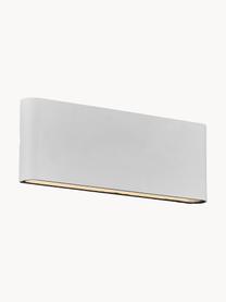 Aplique LED para exterior Kinver, Lámpara: aluminio recubierto, Blanco crudo, An 26 x Al 9 cm