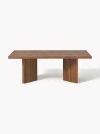 Table basse en bois Toni, MDF avec placage en bois de noyer, laqué, Bois de noyer, Ø 100 x haut. 55 cm