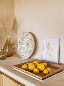 Impression numérique encadrée Leyla Bag of Lemons, Blanc, jaune, larg. 30 x haut. 40 cm