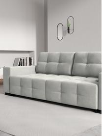 Sofa rozkładana z aksamitu Uvite (3-osobowa), Srebrnoszary, S 250 x G 106 cm