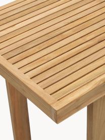 Tavolo alto in legno di teak Canadell, alt. 105 cm, 100% legno di teak, Legno di teak, Larg. 140 x Prof. 70 cm