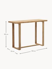 Vysoký stôl z tíkového dreva Canadell, V 105 cm, 100 % tíkové drevo, Tíkové drevo, Š 140 x H 70 cm