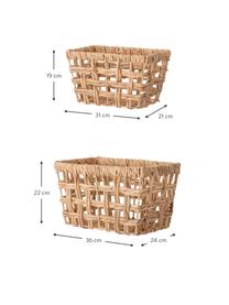 Aufbewahrungskörbe-Set Saime aus Seegras, 2-tlg., Wasserhyazinthe, Hellbraun, Set mit verschiedenen Grössen