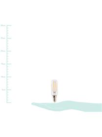 LED Leuchtmittel Yura (E14/2W), Leuchtmittelschirm: Glas, Leuchtmittelfassung: Aluminium, Transparent, Ø 3 x H 9 cm