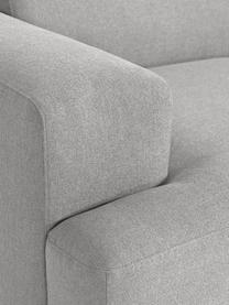 Salon lounge XL Melva, Tissu gris clair, larg. 458 x prof. 220 cm, dossier à gauche