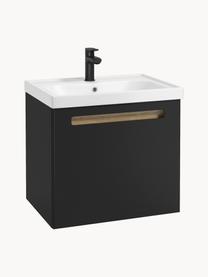 Lavabo con base Senso, in varie dimensioni, Truciolato, MDF, Nero, Larg. 58 x Alt. 50 cm