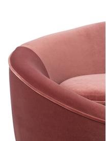 Designer Samt-Sofa I Am Not A Croissant (2-Sitzer) in Pink, Bezug: Polyestersamt 30.000 Sche, Samt Pink, B 165 x T 81 cm
