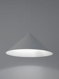 Grote hanglamp Alia van metaal, Lampenkap: gecoat metaal, Wit, Ø 70 x H 32 cm