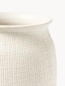 Vaso decorativo Benedita, alt. 33 cm, Gres, Bianco latte, Ø 15 x Alt. 33 cm