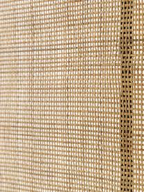 Testiera in rattan Lalita, Cornice: rattan verniciato, Rattan, nero, 170 x 120 cm