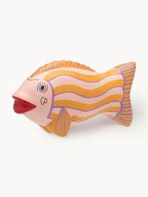 Objeto decorativo artesanal Mythical Fish, Gres, Naranja, rosa oscuro, An 16 x Al 7 cm