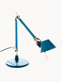 Verstellbare Schreibtischlampe Tolomeo Micro, Blau, B 45 x H 37 - 73 cm