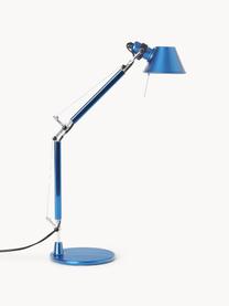 Nastaviteľná stolová lampa Tolomeo Micro, Modrá, Š 45 x V 37-73 cm