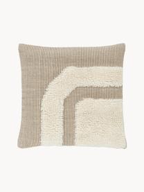 Ručne tkaný poťah na vankúš Laine, Svetlobéžová, béžová, Š 45 x D 45 cm