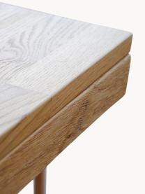 Tavolo allungabile in legno di quercia Brooklyn, in verie misure, Legno di quercia massiccio, spazzolato e laccato chiaro

Questo prodotto è realizzato con legno di provenienza sostenibile e certificato FSC®, Legno di quercia, Larg. 170/220 x Prof. 95 cm