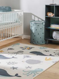 Kindervloerkleed Fabius, 100% polypropyleen, Lichtbeige, blauwtinten, geel, B 80 x L 150 cm (maat XS)