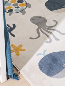 Dětský koberec Fabius, 100 % polypropylen, Světle béžová, odstíny modré, žlutá, Š 80 cm, D 150 cm (velikost XS)