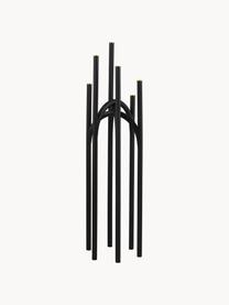 Candelabro grande de metal Angui, Metal recubierto, Negro, An 30 x F 92 cm