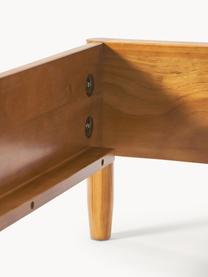 Cama de madera de pino Windsor, Madera de pino macizo, certificado FSC, Madera de pino clara, An 160 x L 200 cm