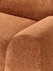 Modulares Ecksofa Wolke (4-Sitzer) aus Teddy-Bouclé, Bezug: Teddy-Bouclé (100 % Polye, Füße: Kunststoff Dieses Produkt, Teddy-Bouclé Terrakotta, B 349 x T 262 cm