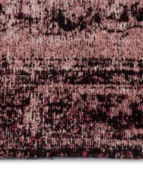 Tapis vintage tissé main Milan in Rosa, Couleur baie, noir, crème