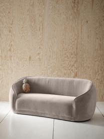 Samt-Kindersofa Austin Mini, Bezug: Samt (90 % Baumwolle, 10 , Gestell: Kiefernholz, Sperrholz, Samt Beige, B 133 x T 50 cm