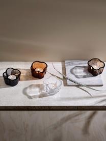 Teelichthalter Alvar Aalto, Glas, Dunkelgrau, transparent, Ø 9 x H 6 cm