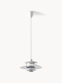 Hanglamp PH 5, verschillende formaten, Lampenkap: gecoat metaal, Diffuser: glas, semi-transparant, Wit, koningsblauw, Ø 50 x H 27 cm