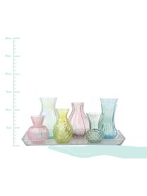 Glasvasen-Set Poesie, 7-tlg., Glas, Mehrfarbig, Set mit verschiedenen Grössen