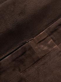 Housse de coussin 50x50 patchwork en velours Bastien, Tons bruns, larg. 50 x long. 50 cm