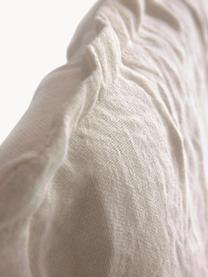 Cabecero de lino Palma, Tapizado: 100% lino, Tejido beige, An 160 x Al 122 cm