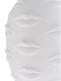 Vaso di design in porcellana Gala, Porcellana, Bianco, Ø 15 x Alt. 25 cm