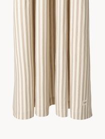 Duschvorhang Chambray aus Bio-Baumwolle, wasserabweisend, Off White, Hellbeige, gestreift, B 160 x L 205 cm