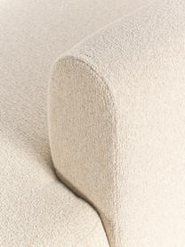 Canapé d'angle modulable 3 places en tissu bouclé Sofia, Bouclé blanc crème, larg. 272 x prof. 160 cm, méridienne à droite