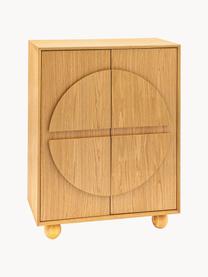 Dřevěná vysoká skříňka Geo, Dřevo, Š 85 cm, V 110 cm