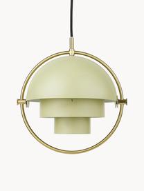 Lampada a sospensione orientabile Multi-Lite, Lampada: alluminio verniciato a po, Verde chiaro opaco, dorato lucido, Ø 23 x Alt. 28 cm