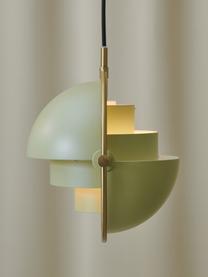Nastavitelné závěsné svítidlo Multi-Lite, Matná světle zelená, zlatá lesklá, Ø 23 cm, V 28 cm