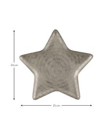 Deko-Schale Star, Aluminium, Aluminium, matt, 25 x 2 cm