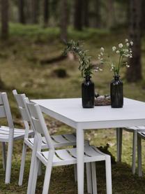 Stapelbare Gartenstühle Delia, 2 Stück, Aluminium, beschichtet, Weiss, B 47 x T 58 cm