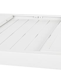 Uitschuifbare tuintafel Hilde in wit, in verschillende formaten, Wit, B 160 tot 240 x D 90 cm