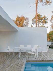 Mesa para exterior extensible Hilde, tamaños diferentes, Blanco, An 160-240 x F 90 cm