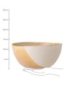 Handgemaakte kom April met effectieve kleurovergangen, Ø 26 cm, Keramiek
De ene helft geglazuurd, de andere helft naturel, wat het karakter van het vakmanschap benadrukt., Beigetinten, Ø 26 cm