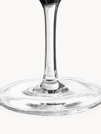 Coppe da champagne in vetro soffiato millerighe Ripple 2 pz, Vetro soffiato, Grigio trasparente e lucido, Ø 11 x Alt. 11 cm, 150 ml