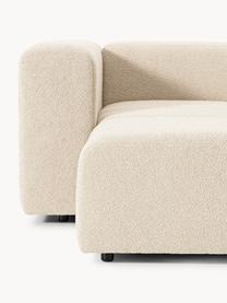 Modulares Bouclé-Sofa Lena (4-Sitzer), Bezug: Bouclé (93 % Polyester, 6, Gestell: Buchenholz, Spanplatte, H, Bouclé Hellbeige, B 287 x T 106 cm