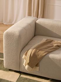 Modulares Bouclé-Sofa Lena (4-Sitzer), Bezug: Bouclé (93 % Polyester, 6, Gestell: Buchenholz, Spanplatte, H, Füße: Kunststoff, Bouclé Hellbeige, B 287 x T 106 cm