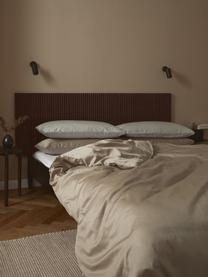 Taie d'oreiller en satin de coton Comfort, Beige, larg. 50 x long. 70 cm