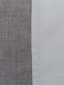 Set lenzuola in raso di cotone Charme, Grigio chiaro, grigio, 250 x 290 cm + 2 federe 50 x 80 cm x lenzuola 180 x 200 cm